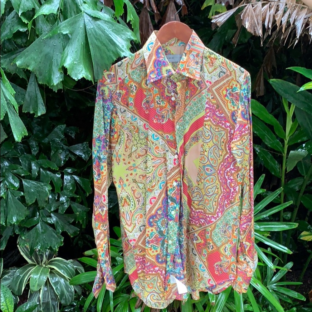 NWOT Etro Men’s Paisley Button Down